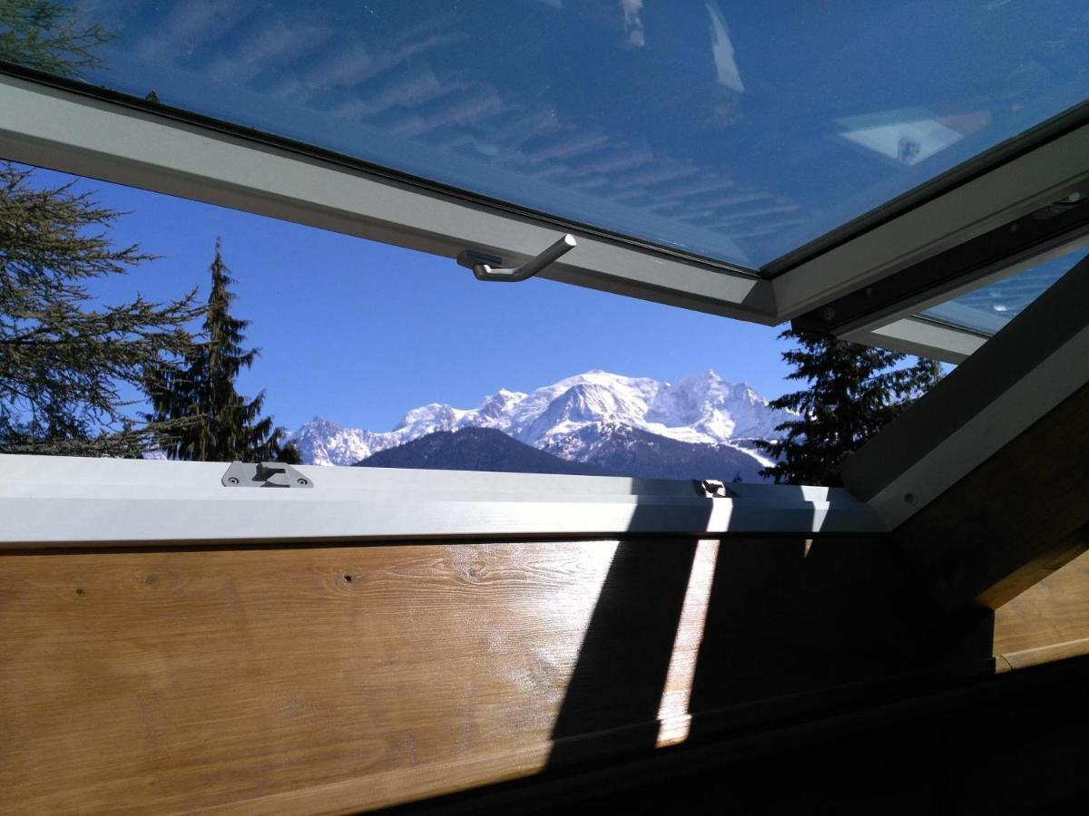 Mont Etape , F2, 42 M2, Calme, Vue Mt Blanc Appartement Passy  Buitenkant foto